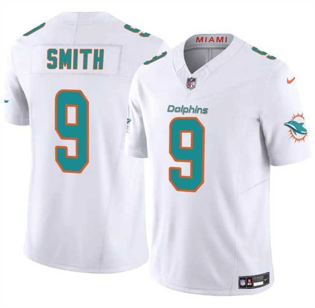 Men & Women & Youth Miami Dolphins #9 Jonnu Smith White 2024 F.U.S.E Vapor Limited Stitched Jersey->miami dolphins->NFL Jersey